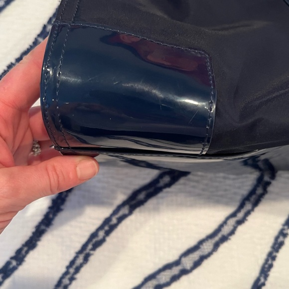 Tory Burch nylon  and patent navy tote - Picture 9 of 10